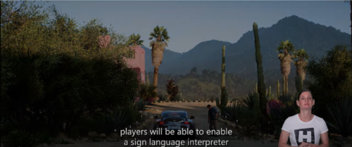 Forza Horizon 5 linguagem de sinais