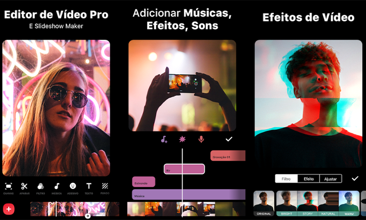 Aplicativos para editar vídeo no celular gratuitos e pagos